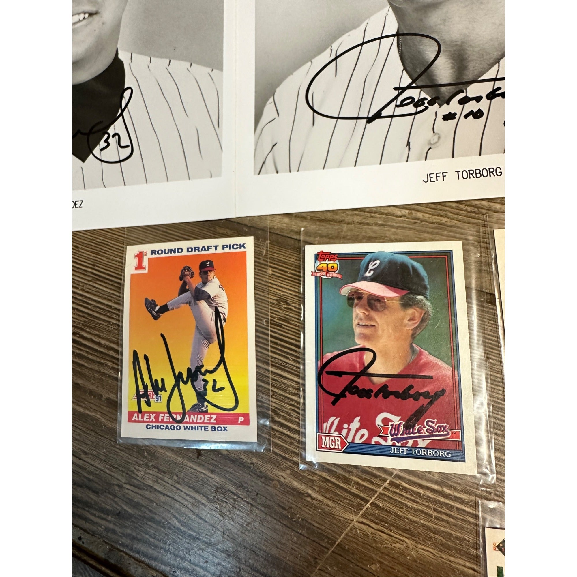 Chicago White Sox Signed Cards, Baseballs, Photos Ozzie Gyillen, Torberg ++