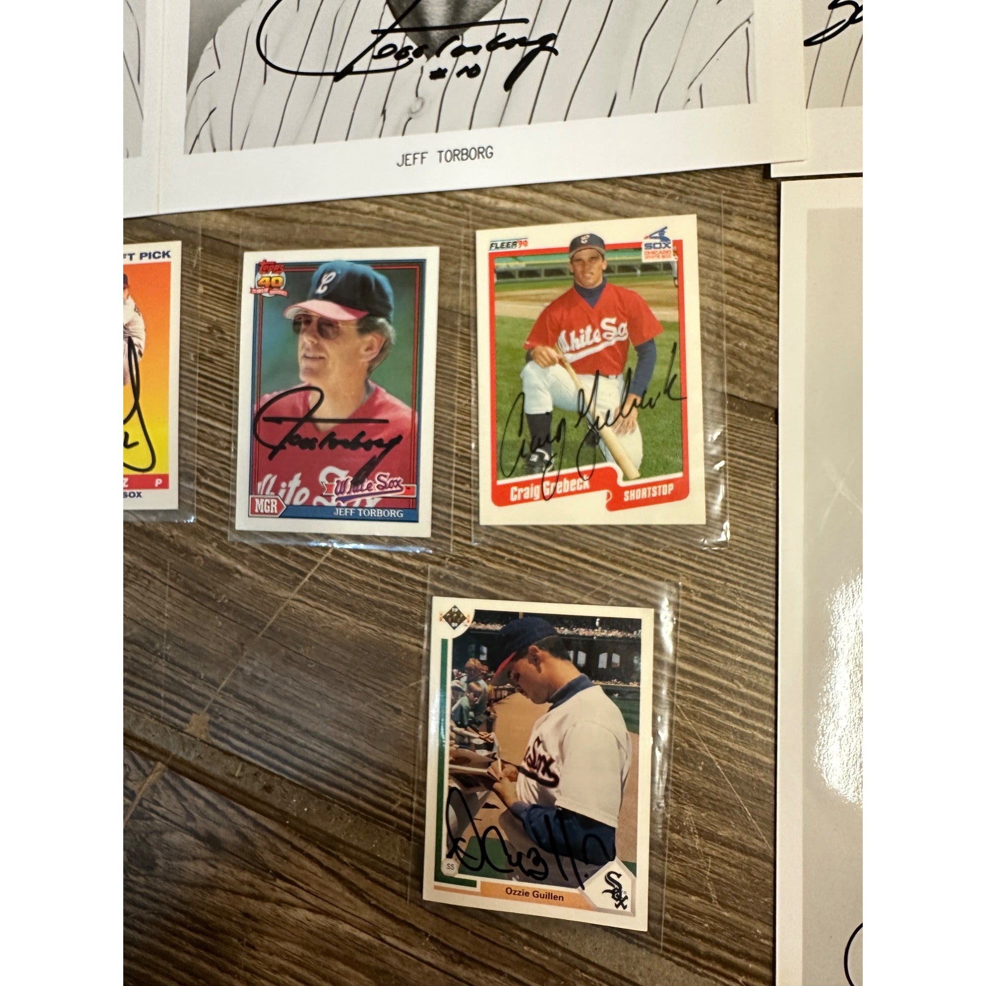 Chicago White Sox Signed Cards, Baseballs, Photos Ozzie Gyillen, Torberg ++