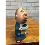 Vintage Hand-Painted Ceramic Hobo Retirement Fund Bank Made by Dabs of Japan