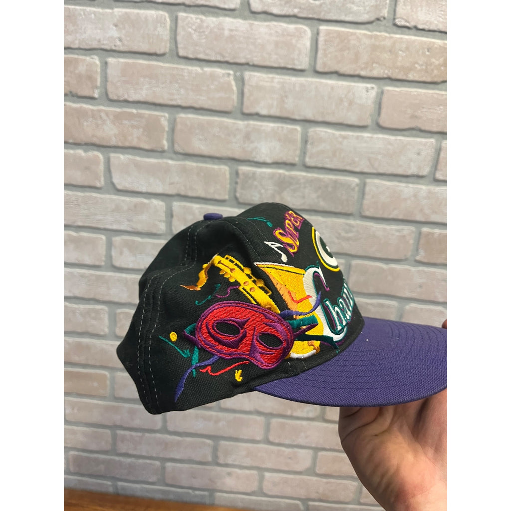 Vintage 1997 Hat Snapback Superbowl XXXI Packers Patriots W/ Sticker