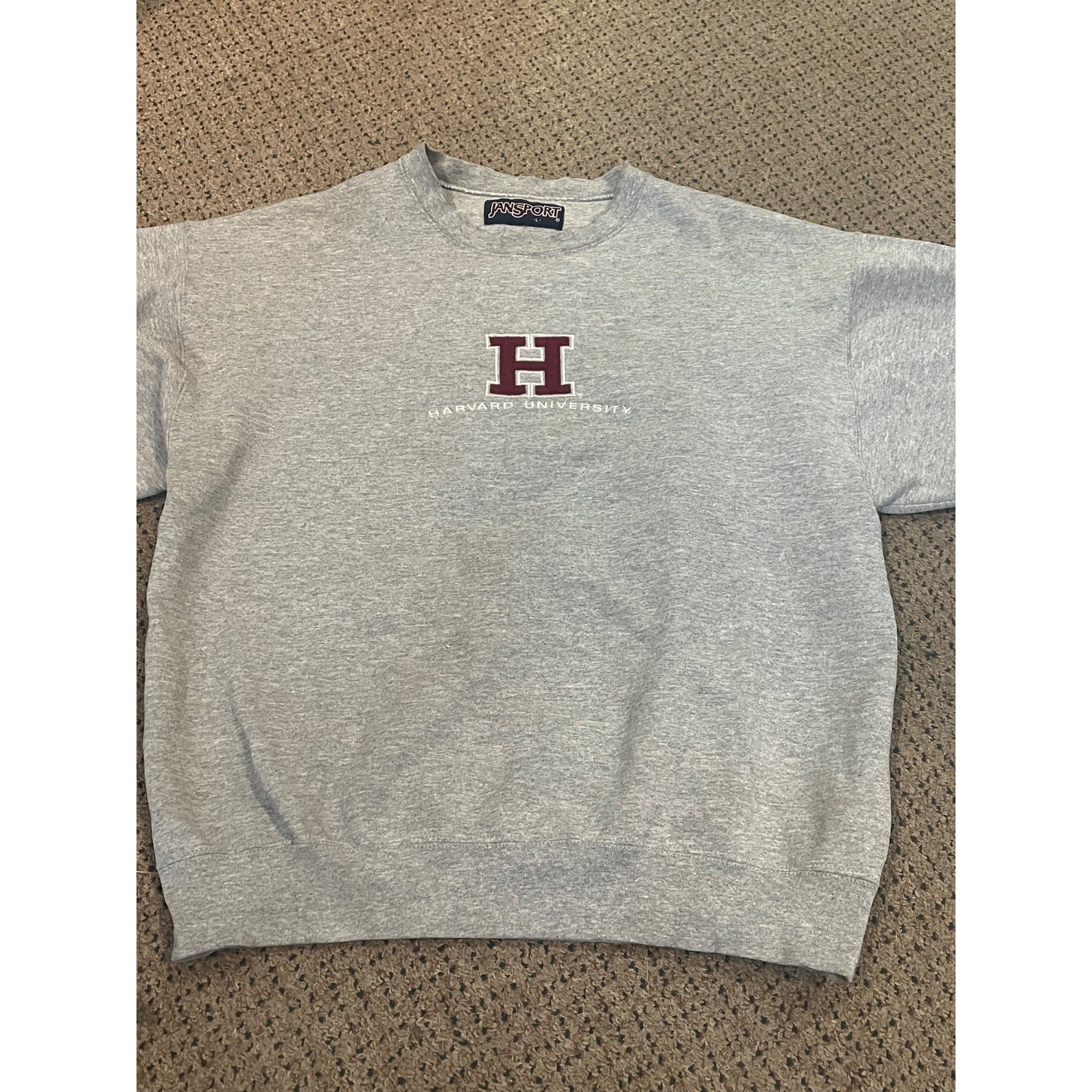 Vintage 90s Harvard University College Jansport Crewneck Sweater Mens Large L