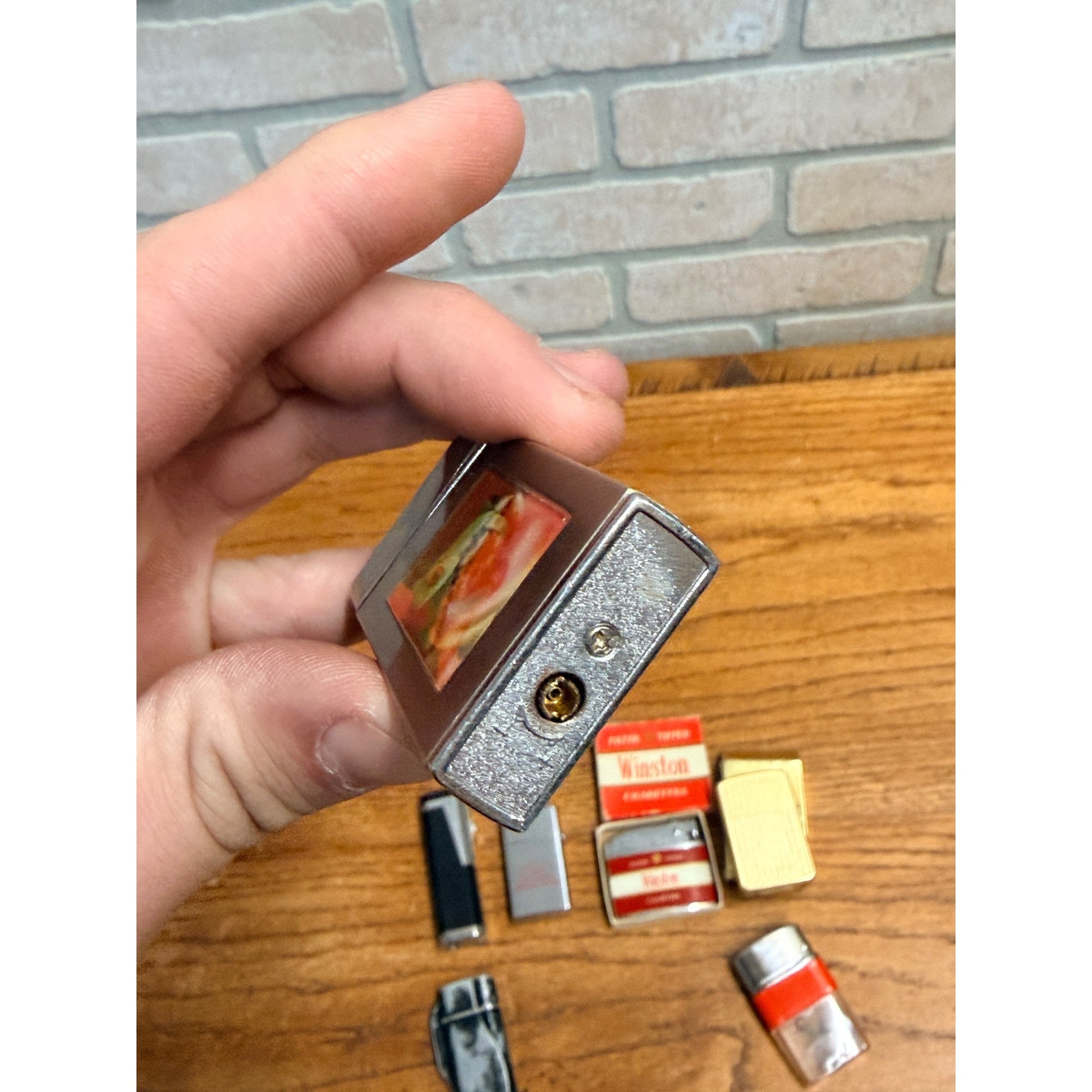 Vintage Lighter Lot Advertising Milwaukee Gears, Winston, Ronson Typhoon ++