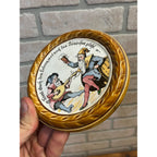 Rare Antique Villeroy & Boch Mettlach Coaster w/Gnomes #1032 Lot (2)