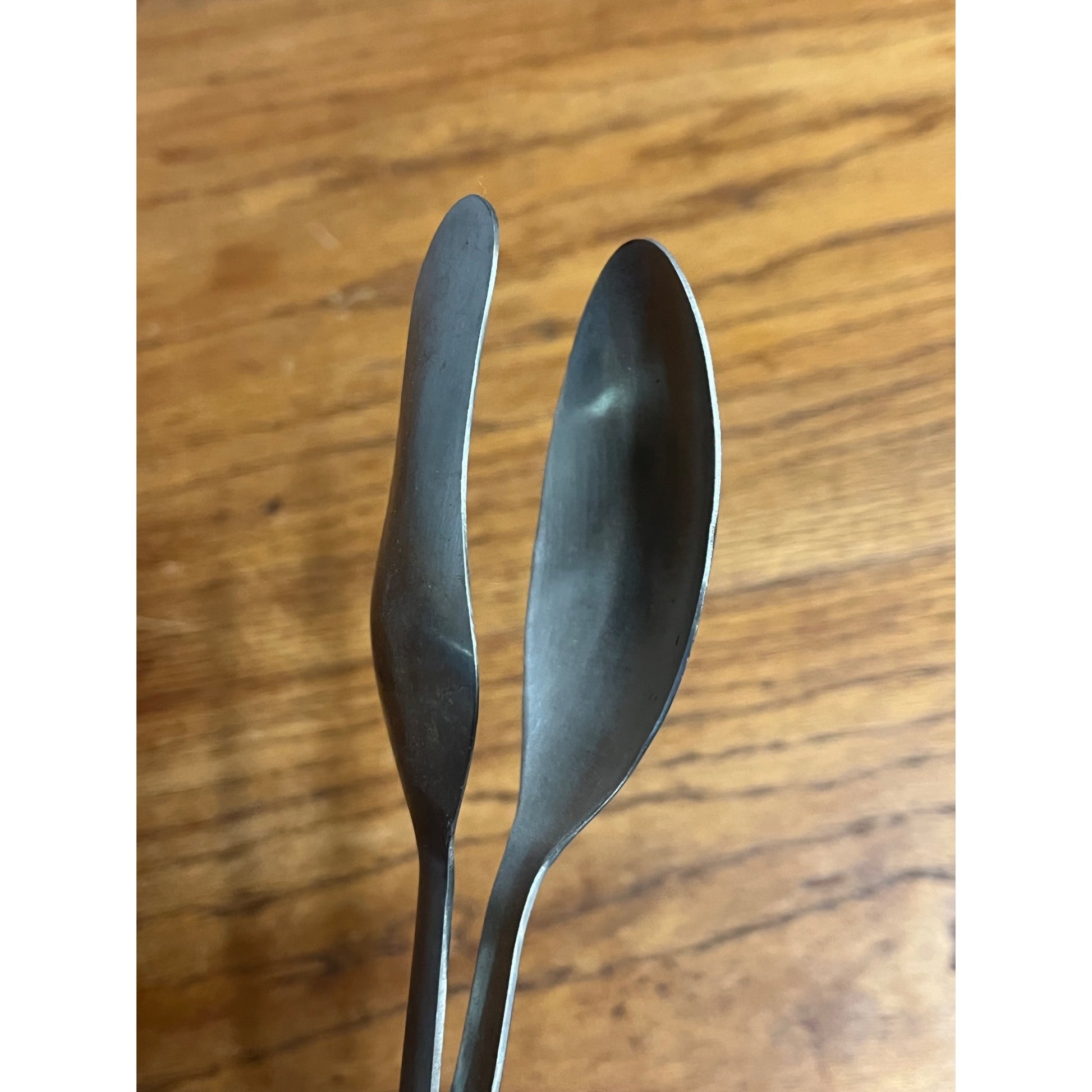 Vintage Stainless Spring Loaded Tongs Serving Utensil Japan 9” Heavy Duty