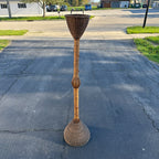 Vintage 1930s Wicker Plant Stand or Display Stand 57.5" Tall
