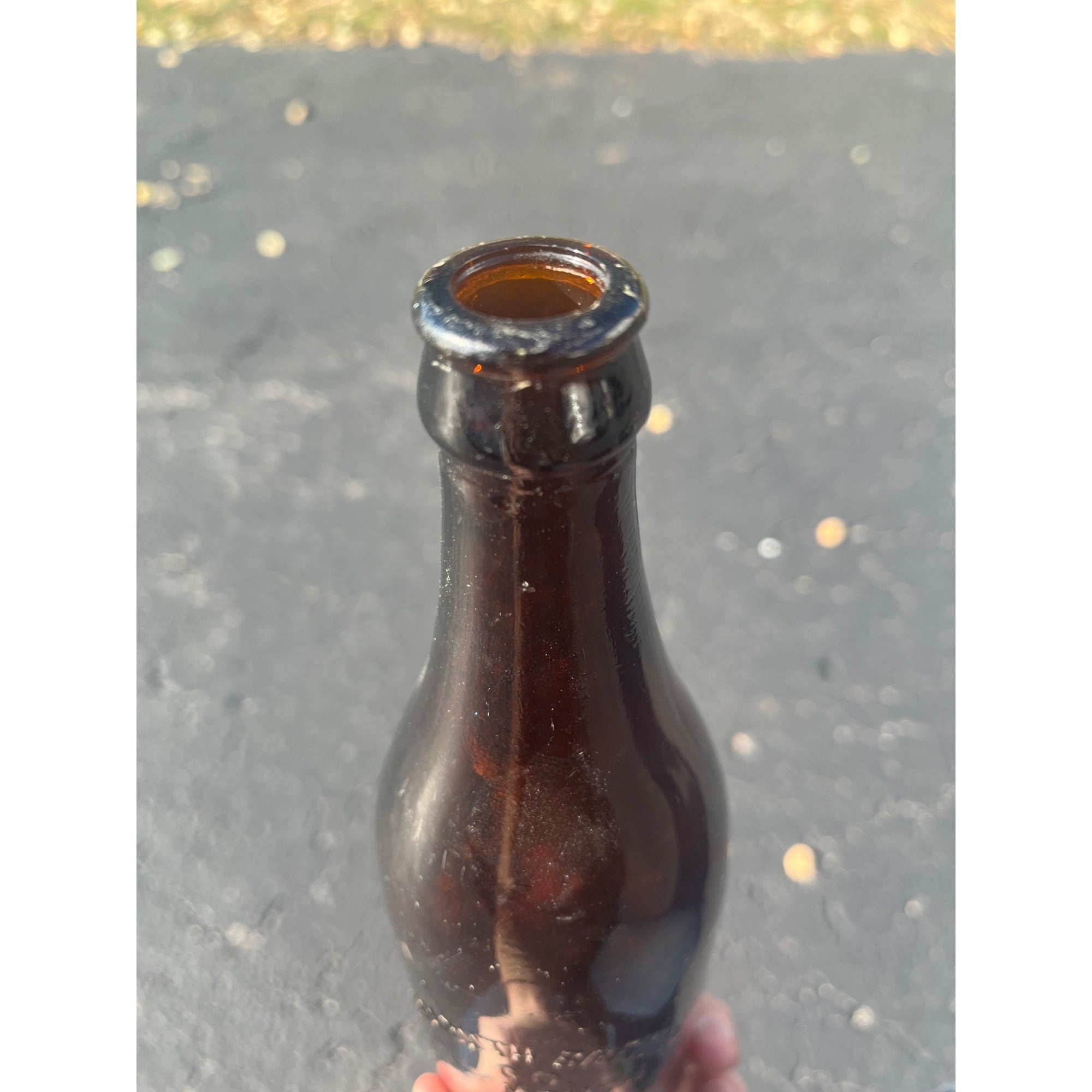 Vintage Pre-Prohibition Plymouth Brewing Co. Wis Amber Brown Beer Bottle