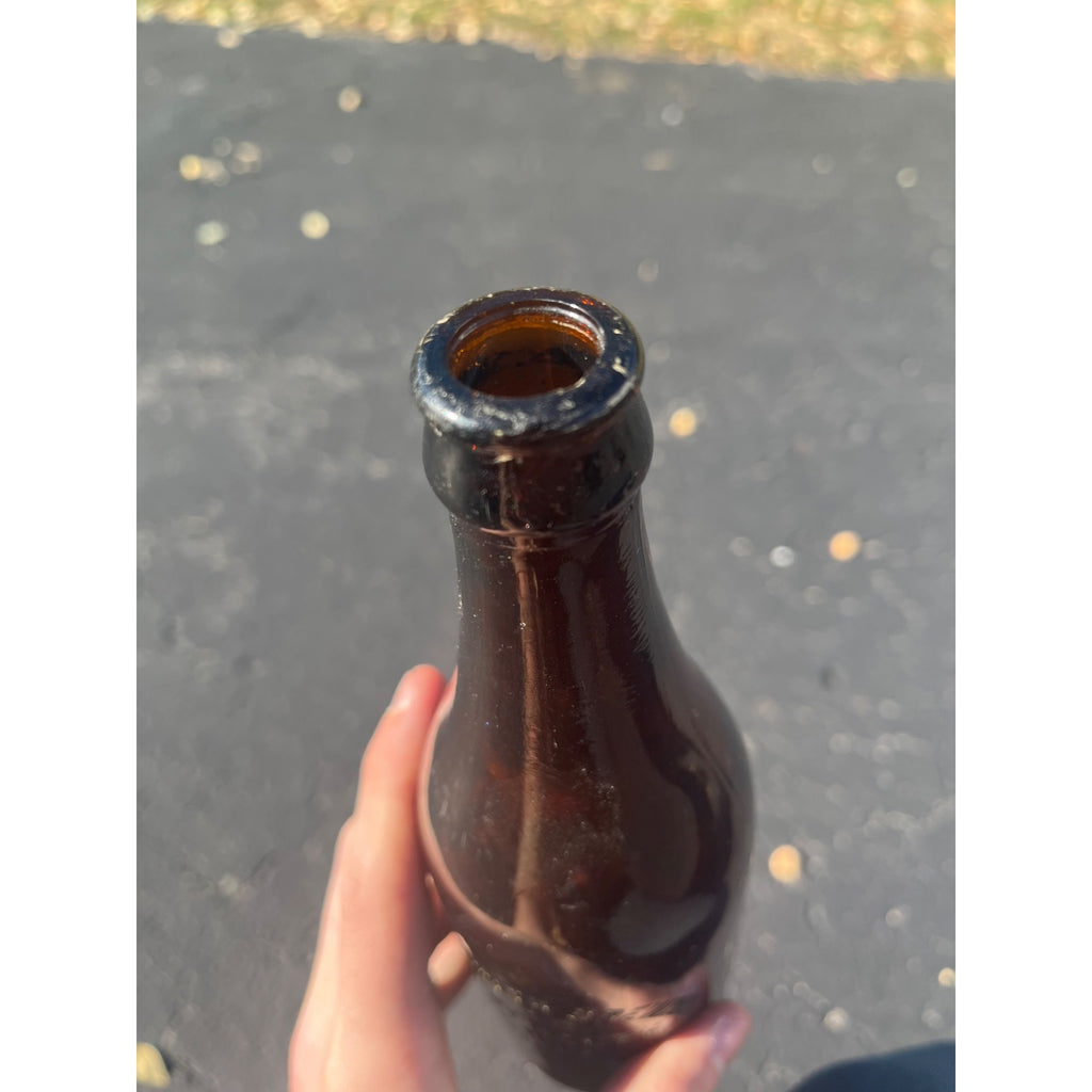 Vintage Pre-Prohibition Plymouth Brewing Co. Wis Amber Brown Beer Bottle