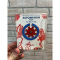 Vintage AUTOMATION PUZZLE Hand Held DEXTERITY Game, Balls into Cog, DRUEKE & SON