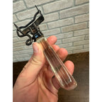 Vintage Pyrex Flameware Detachable Locking Handle Clear Glass & Metal