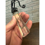 Vintage Pyrex Flameware Detachable Locking Handle Clear Glass & Metal