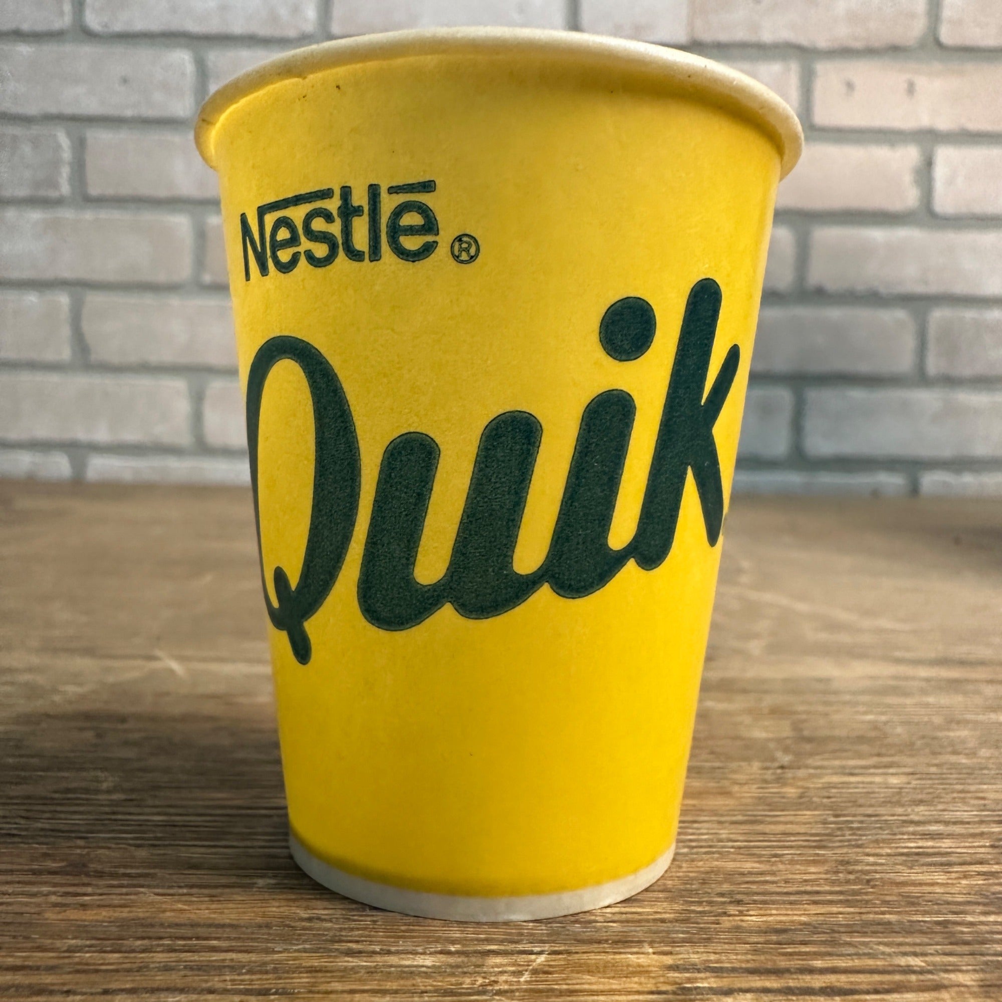 Vintage Nestle Quik Sample Soda Paper Wax Promotional Cup