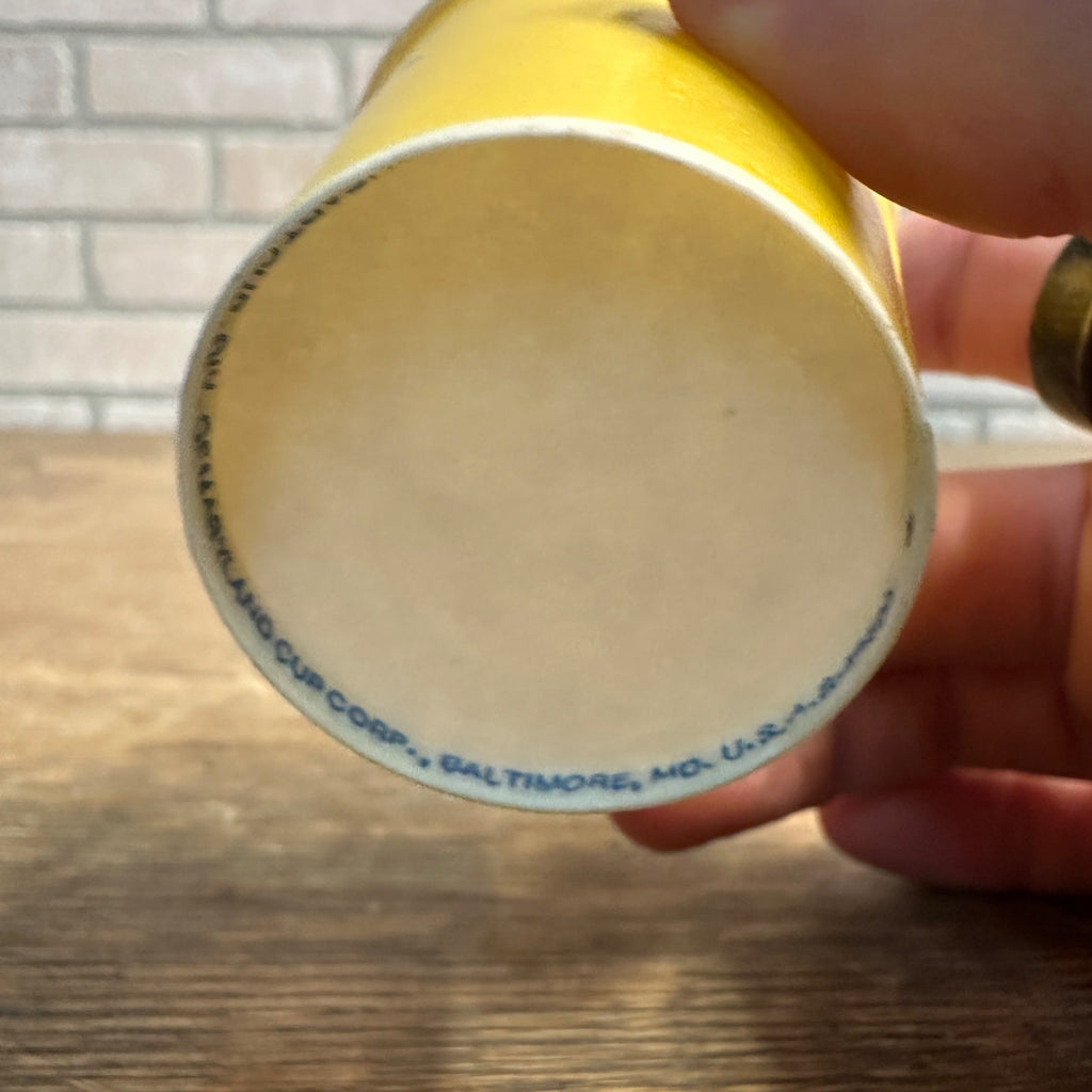 Vintage Nestle Quik Sample Soda Paper Wax Promotional Cup