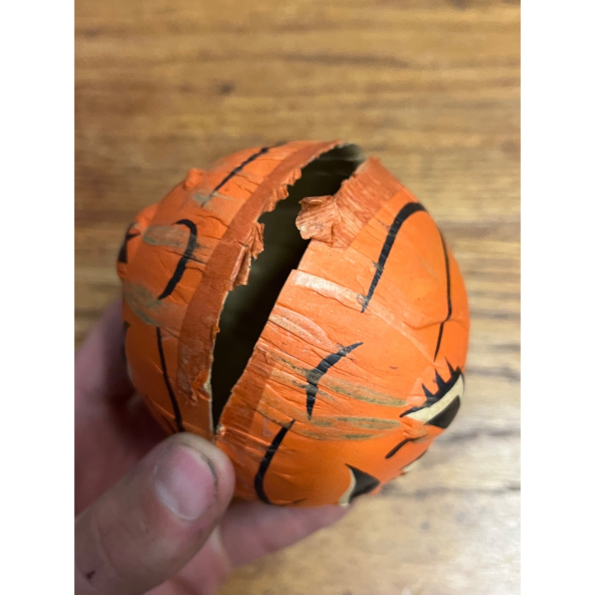 RARE Vintage Halloween 2pc Candy Container JOL Jack o'Lantern Pressed Cardboard
