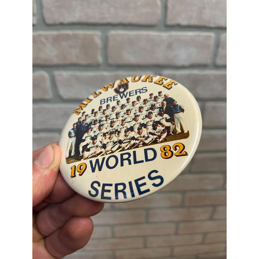 Vintage Milwaukee Brewers 1982 World Series Button Wisconsin