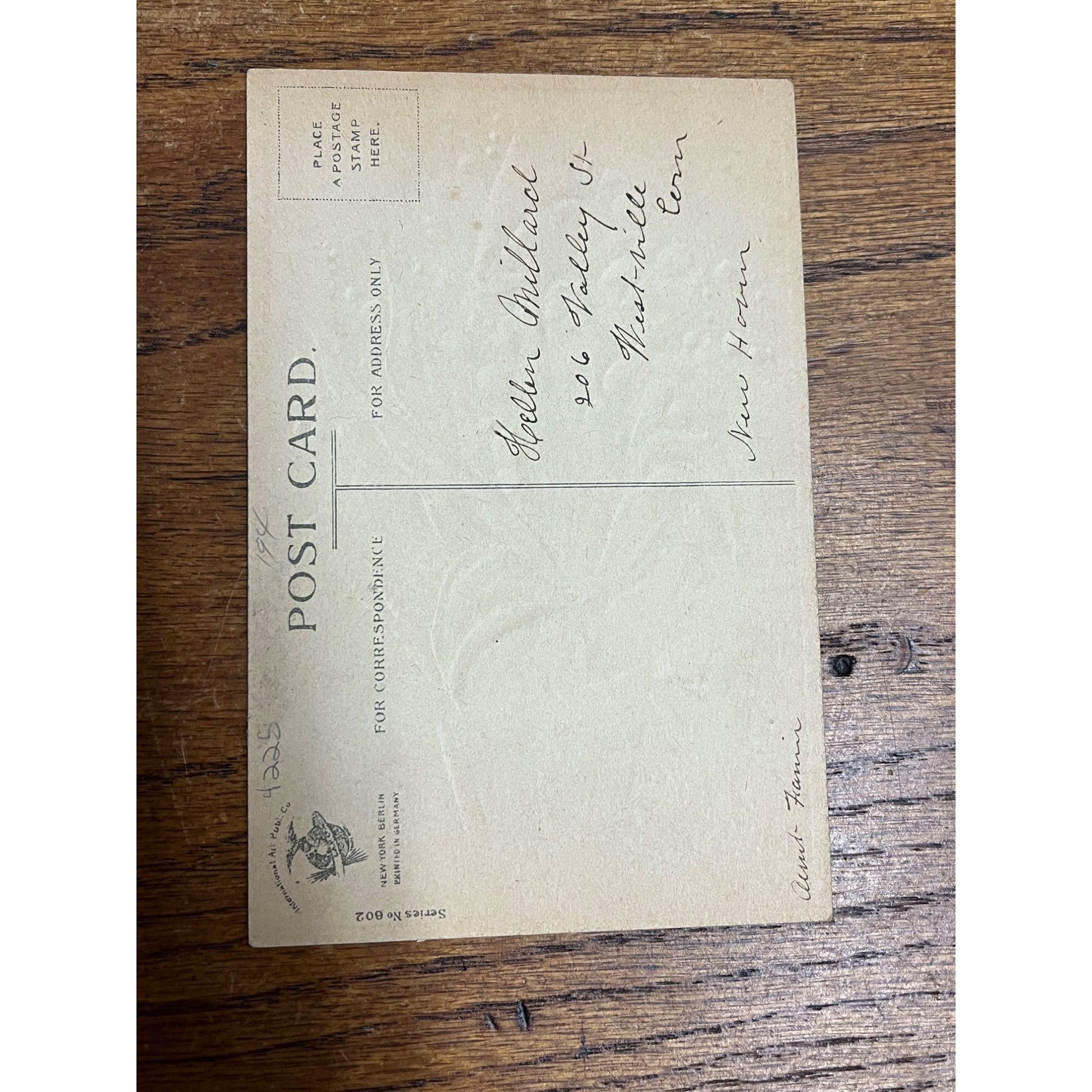 RARE Vintage Ellen Clapsaddle Signed Valentine Postcard 602 Girl in Flower Pot
