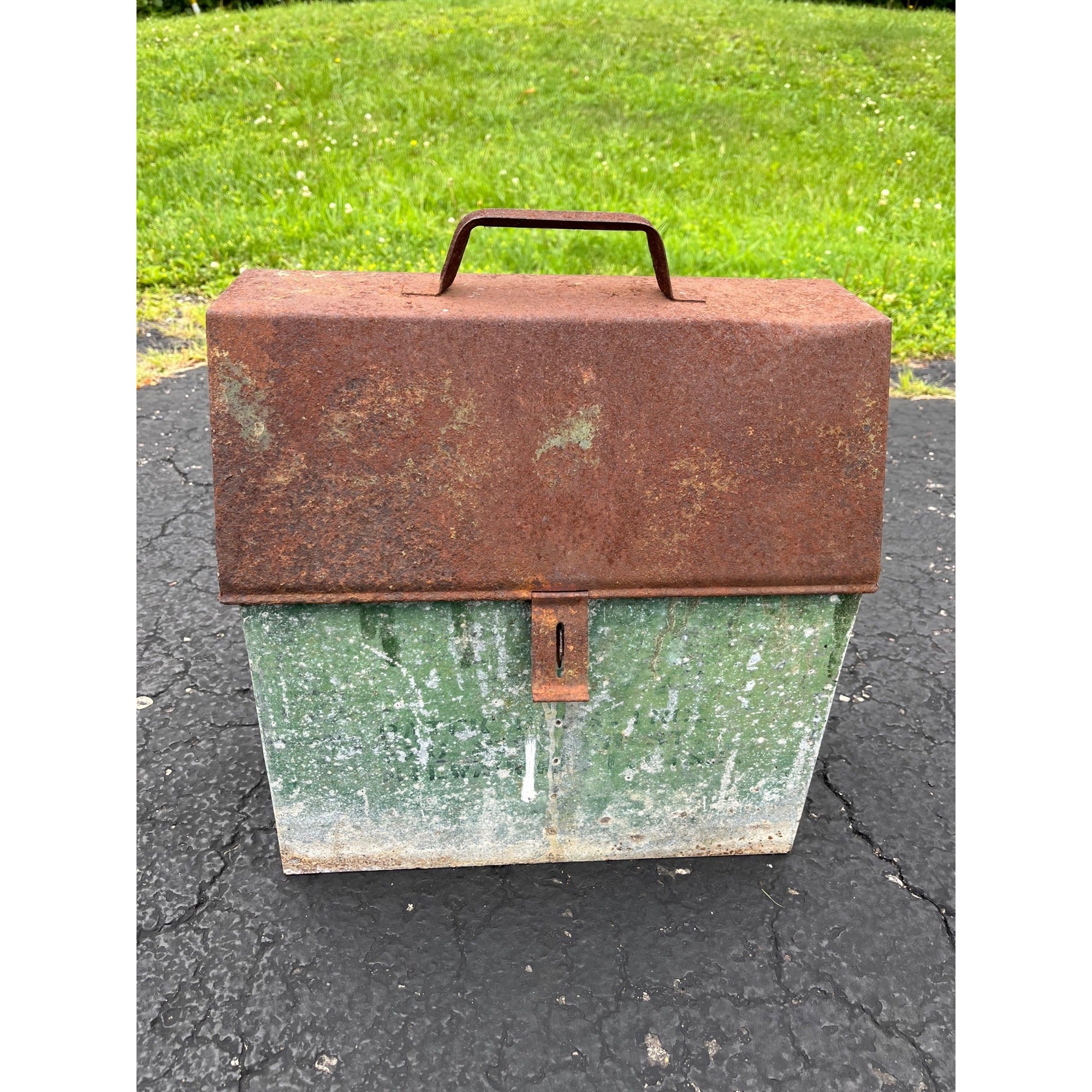 Antique Rare Painters Tool Brush Carrier Tote Paint Bucket
