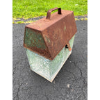 Antique Rare Painters Tool Brush Carrier Tote Paint Bucket