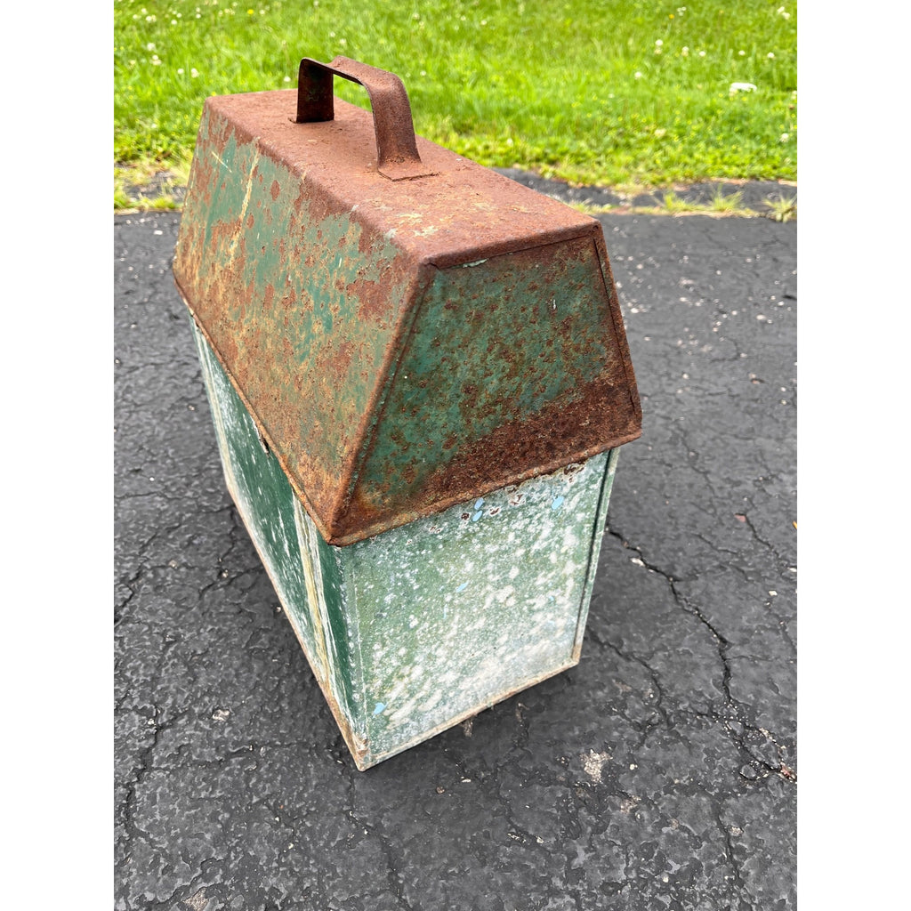 Antique Rare Painters Tool Brush Carrier Tote Paint Bucket