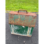 Antique Rare Painters Tool Brush Carrier Tote Paint Bucket