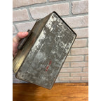 Vintage Gail & Ax Navy Tobacco Advertising Tin Lunch Pail Can American Co.