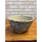 Vintage Red Wing Stoneware Spongeware Mixing Bowl Primitive Kitchen 9"