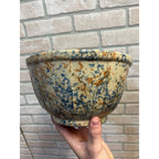 Vintage Red Wing Stoneware Spongeware Mixing Bowl Primitive Kitchen 9"