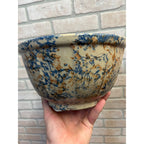 Vintage Red Wing Stoneware Spongeware Mixing Bowl Primitive Kitchen 9"