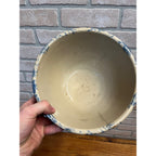 Vintage Red Wing Stoneware Spongeware Mixing Bowl Primitive Kitchen 9"