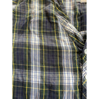 Vintage L.L. Bean Sleepshirt Mens Large Green Plaid Flannel Henley Nightshirt