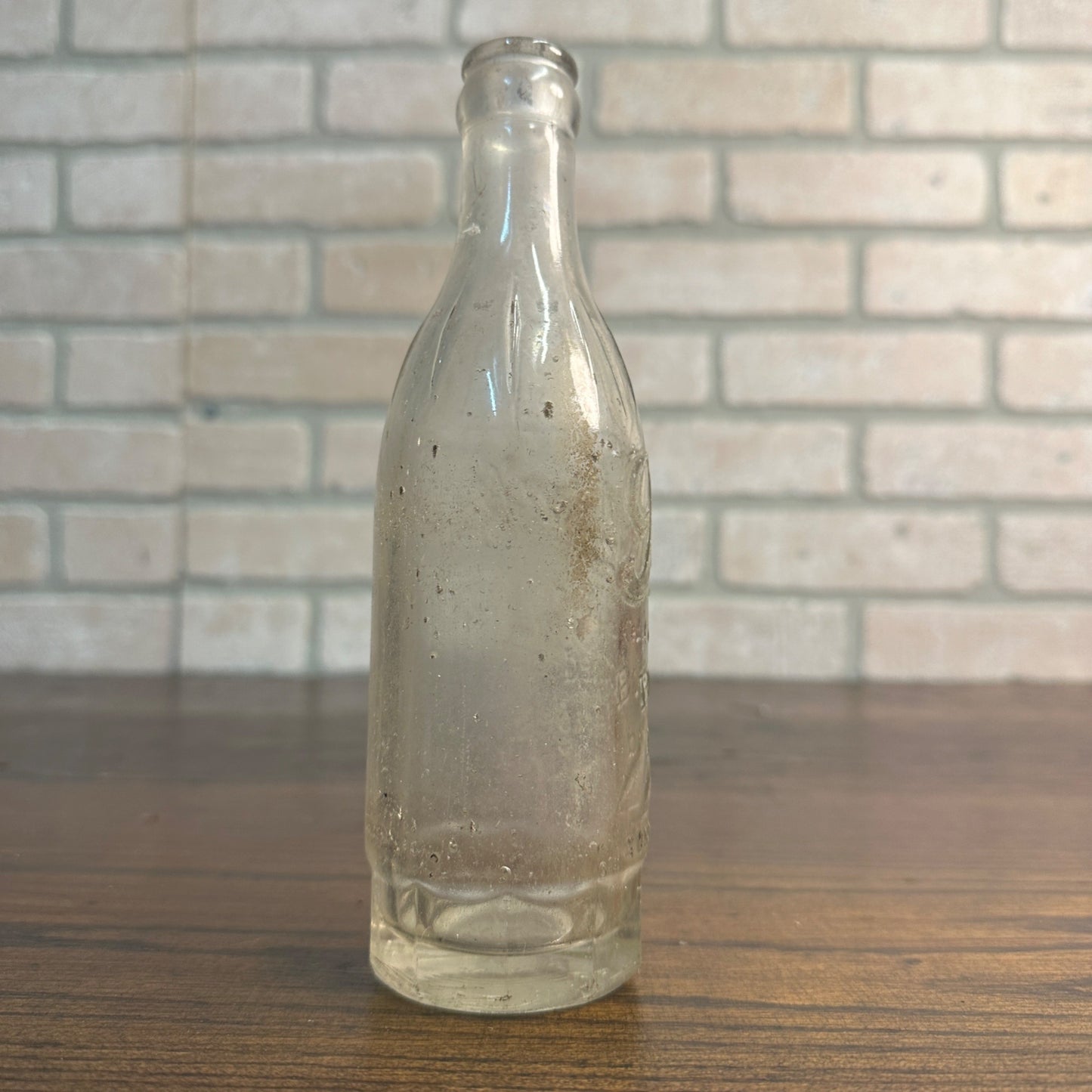 Vintage Ritter's Soda Embossed Glass Bottle Victoria Springs Cedarburg Wis - 8"