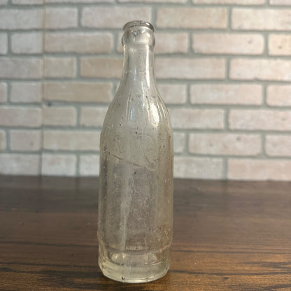 Vintage Ritter's Soda Embossed Glass Bottle Victoria Springs Cedarburg Wis - 8"