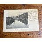 Vintage 1908 Scene on Iowa River near Cresco IA Original Photo Postcard