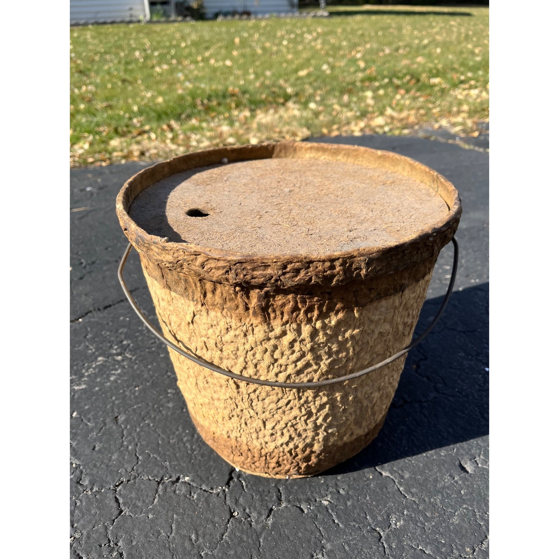 Vintage Formart Bait Pail Minnow Bucket Cedarburg, Wisconsin Largemouth Bass