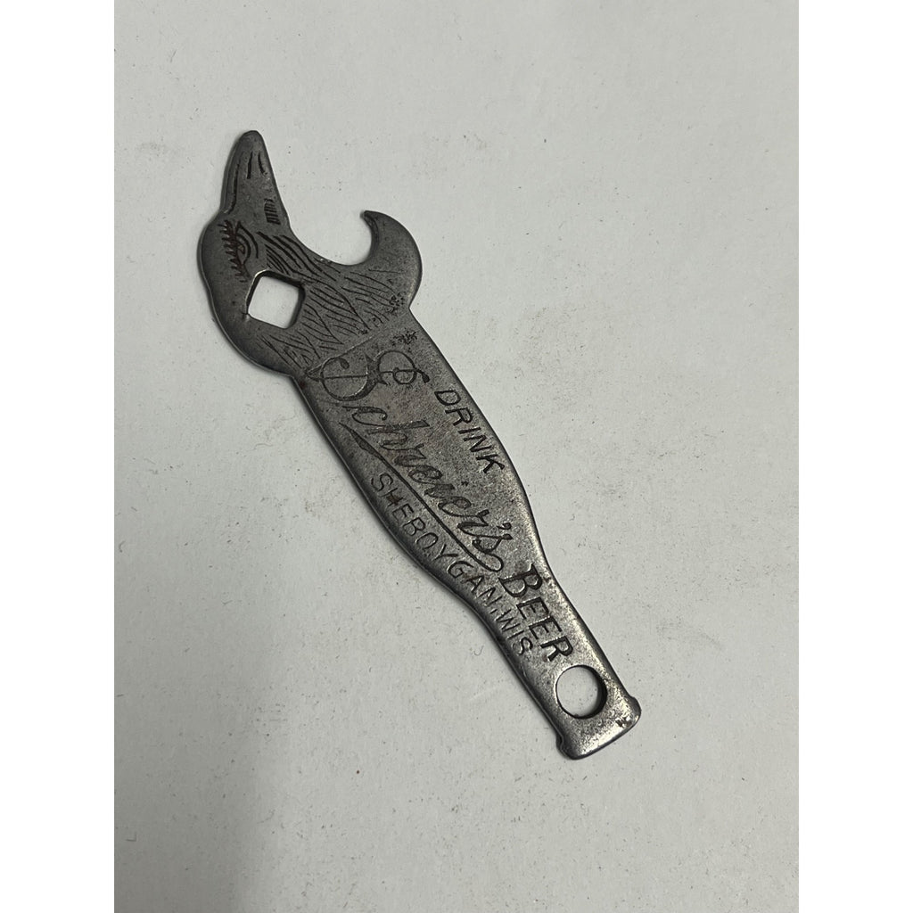 1910s Schreier Brew Edelbrau Beer Sheboygan WI Eagle Head Bottle Opener Figural