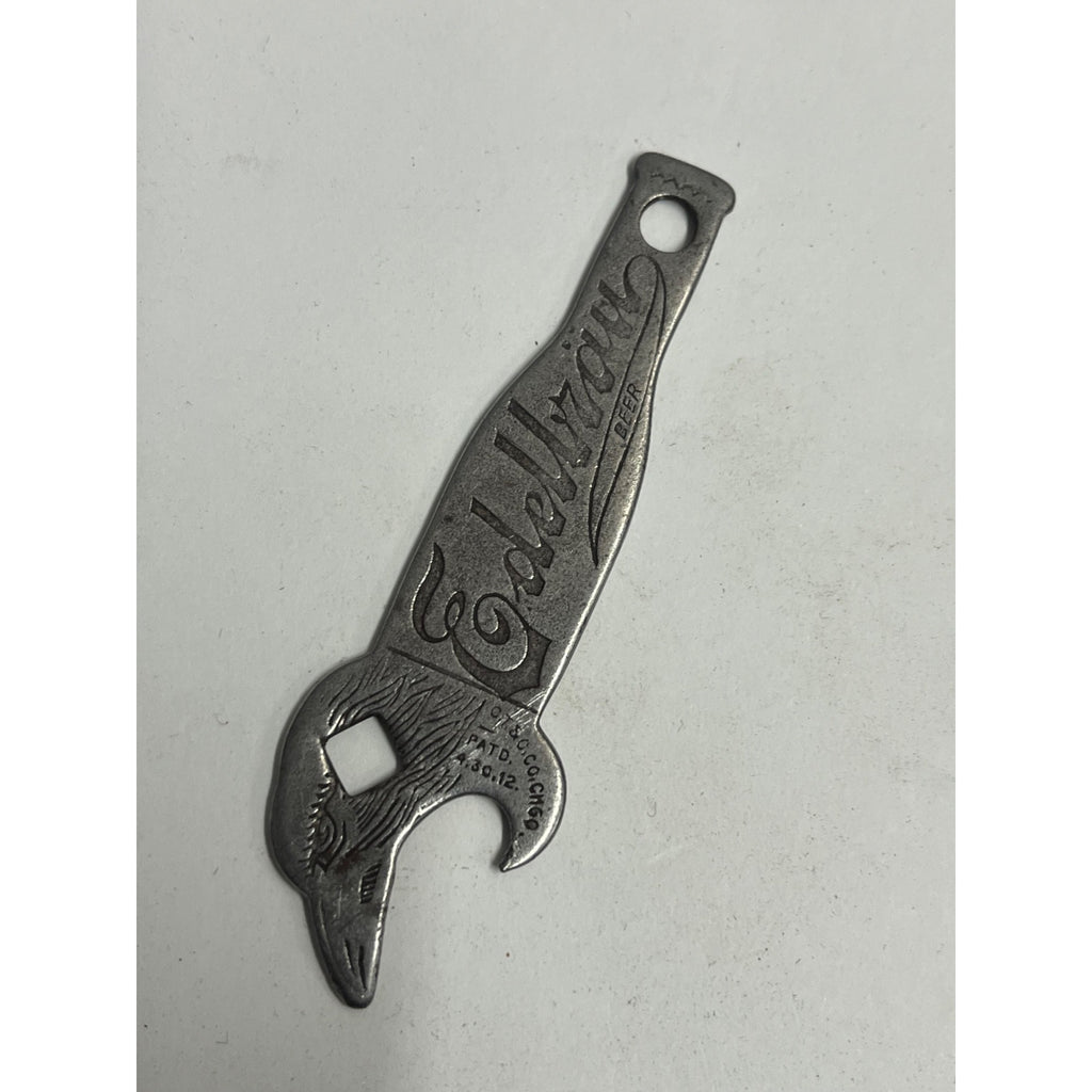 1910s Schreier Brew Edelbrau Beer Sheboygan WI Eagle Head Bottle Opener Figural