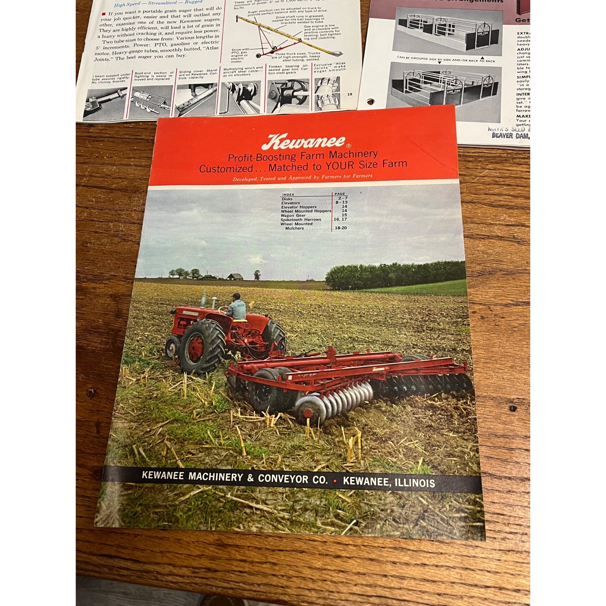 Vintage Kewanee Farm Machinery & Conveyor Co Illinois Sales Booklets Advertising