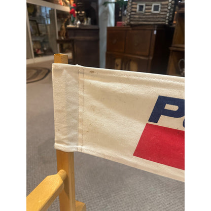 Vintage Pepsi Directors Promotional Advertising Folding Wooden Canvas Chairs