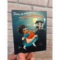 Vintage Halloween Hallmark Invitation Party Card 1960s Girl Pumpkin Haunted House