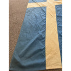Vintage 1970s Sweden 3' x 5' Bulldog Flag 100% Cotton Bunting - Used