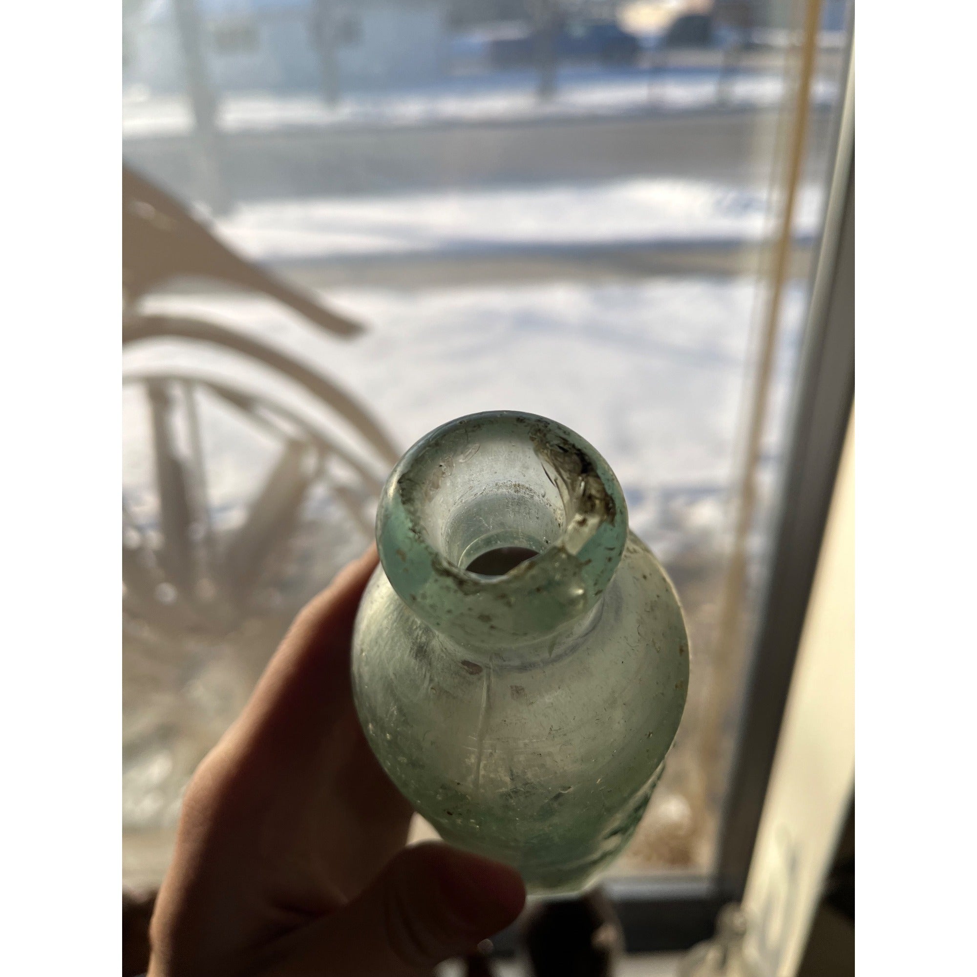 Columbia Bottling Works Milwaukee Wisconsin Blob Top Soda Bottle Hutchinson