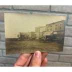 Coulter Iowa IA RPPC Postcard Main Street West Side Early 1900s Vintage