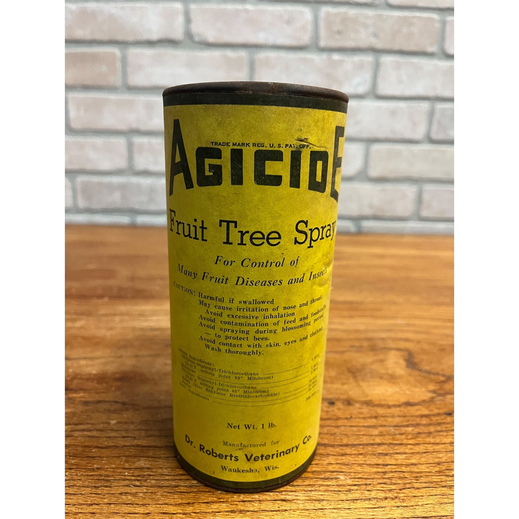 Vintage 1950s Dr Roberts Veterinary Co Agicide Fruit Tree Spray Advertising Farm