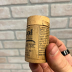 Vintage Mu-Col Antiseptic Powder Wooden Medicine Container Buffalo NY 1920s Sample