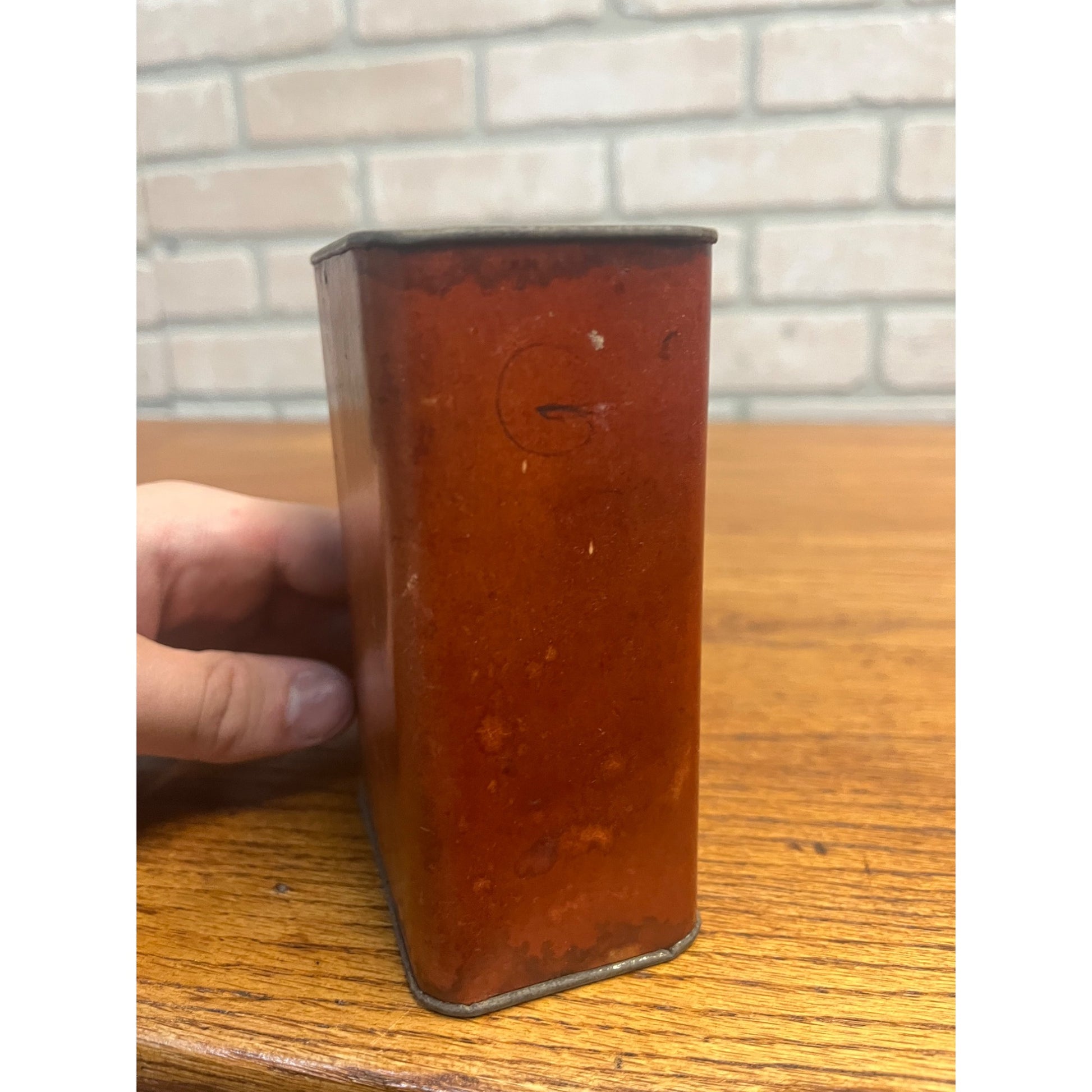 RARE Vintage 1920s Simpson Coffee Co. Spice Tin Saginaw MI Michigan Ginger