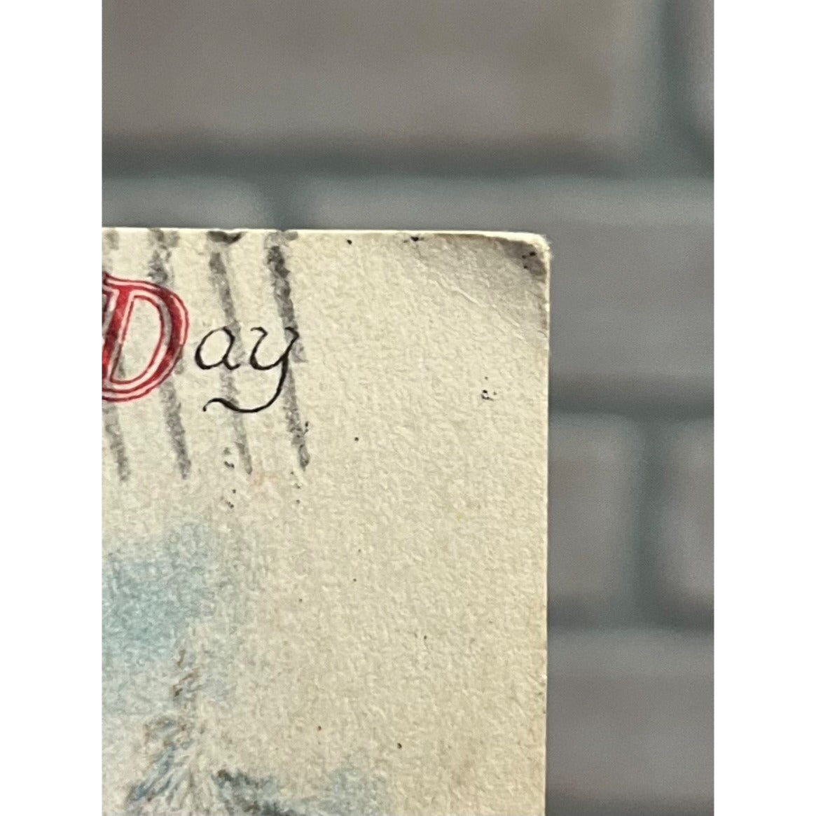 Vintage 1925 Christmas Postcard w/ Christmas Seal Tied US American Red Cross