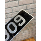 Vintage British License Plate AN 9309 Birmingham England UK Pressed Aluminum