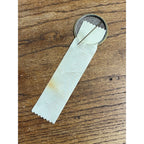 RARE 1957 Baseball Pin Milwaukee Braves National League Champs w/ Roster Ribbon