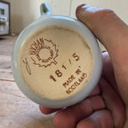Buchan Thistle Serving  Scotland Stoneware Pottery Creamer and Sugar Dish