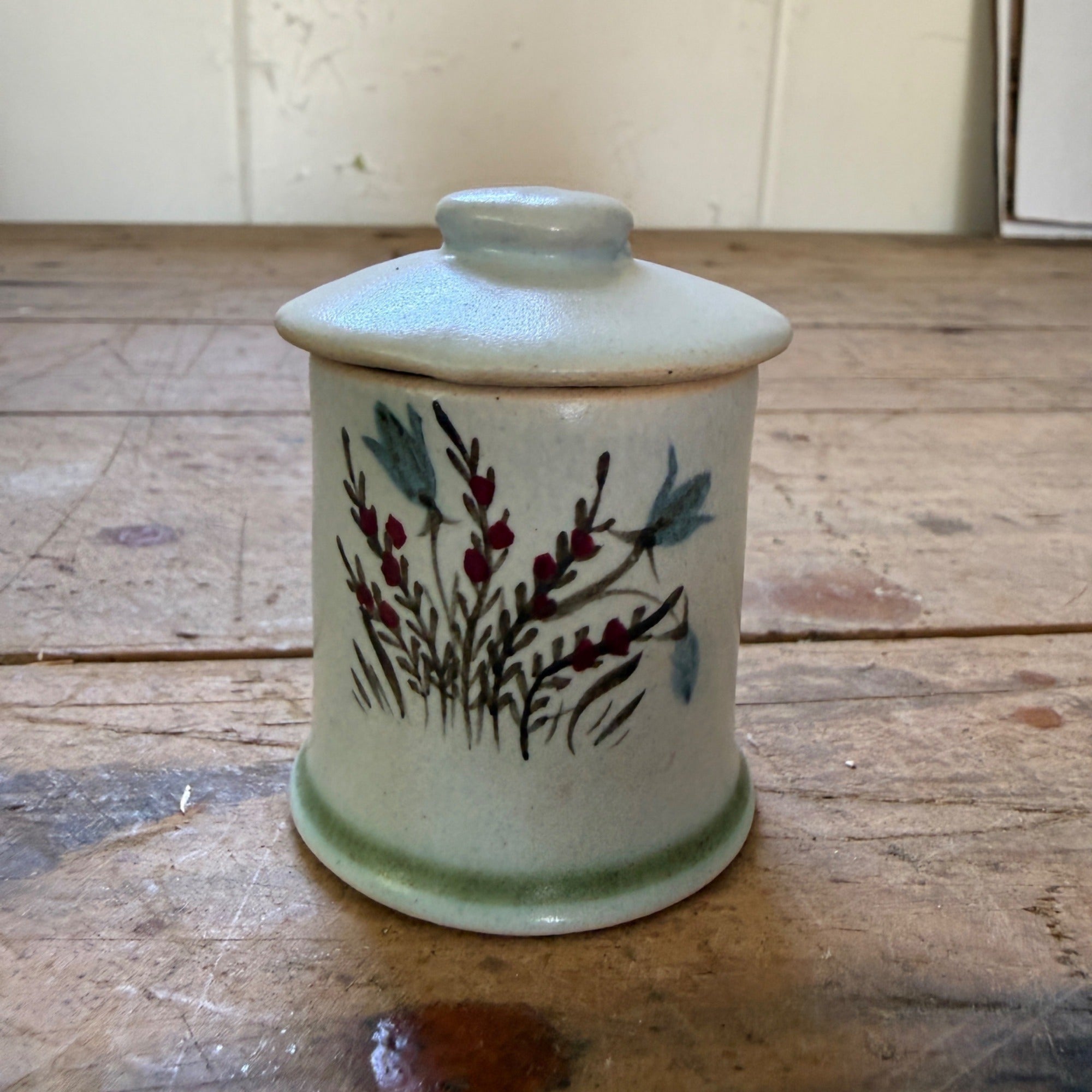 Buchan Thistle Serving  Scotland Stoneware Pottery Creamer and Sugar Dish