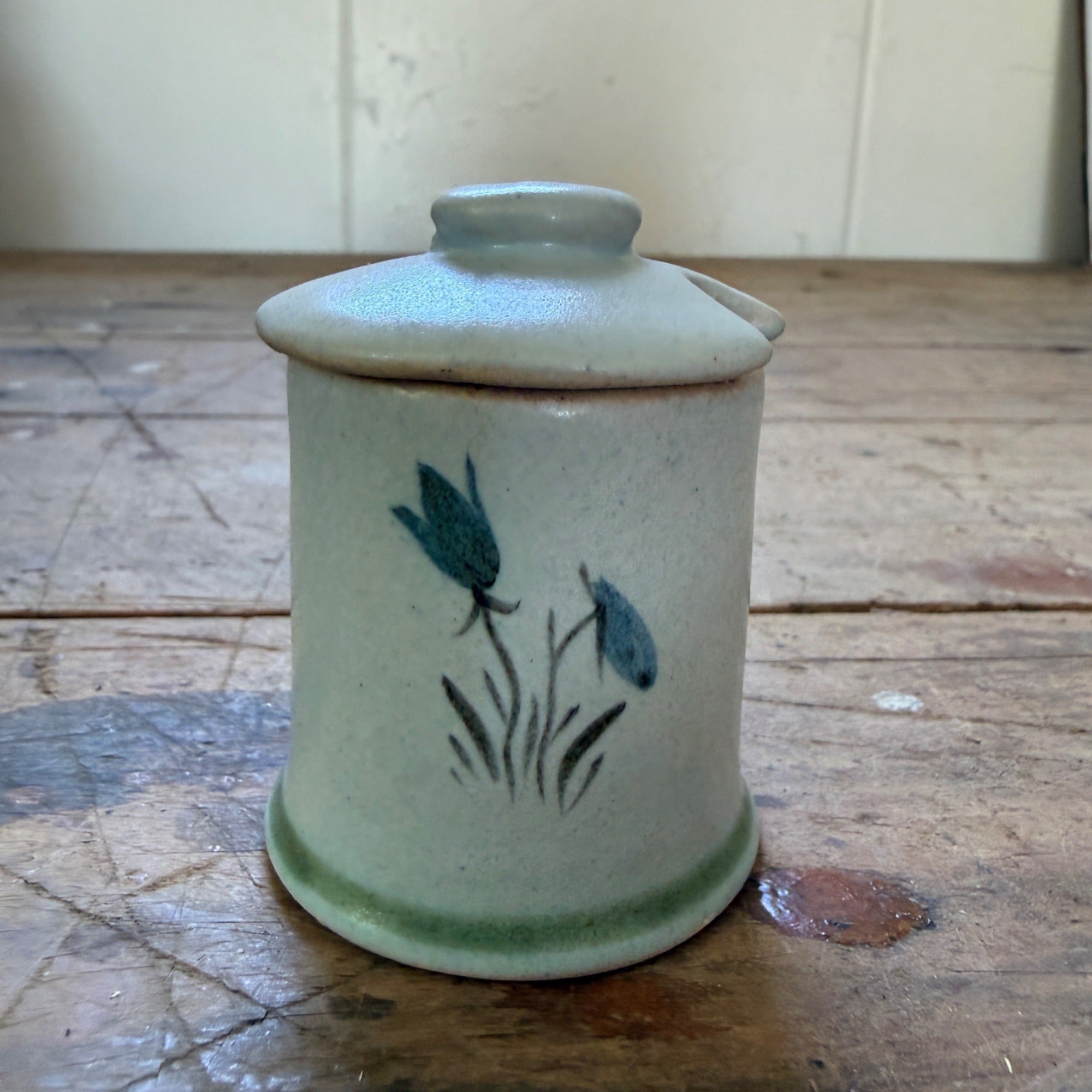 Buchan Thistle Serving  Scotland Stoneware Pottery Creamer and Sugar Dish